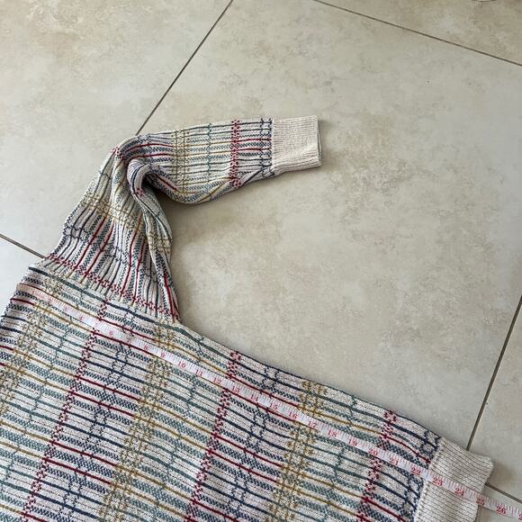 Vintage Claiborne Multicolored Crew Neck Knit Pullover Sweater Size L - Picture 14 of 14